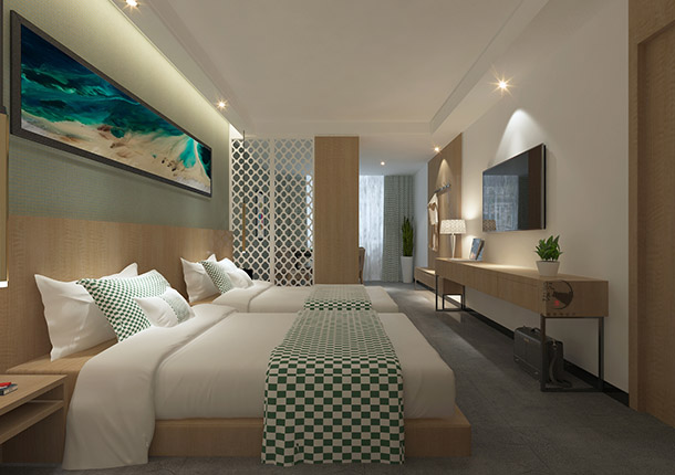 宁夏希顿酒店设计|让客房具有延伸性同时带来的空间的流动性