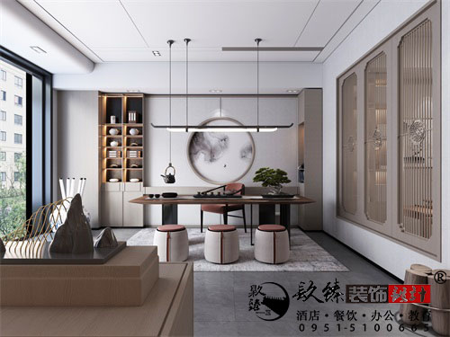 宁夏翡翠园茶楼设计方案鉴赏|宁夏茶楼设计装修公司推荐